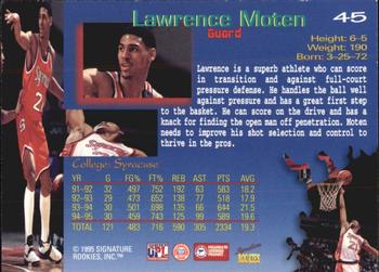 1995 Signature Rookies Draft Day - Signatures #45 Lawrence Moten Back