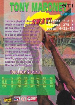 1995 Signature Rookies Draft Day - Swat Team #ST1 Tony Maroney Back