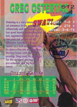 1995 Signature Rookies Draft Day - Swat Team Signatures #ST2 Greg Ostertag Back
