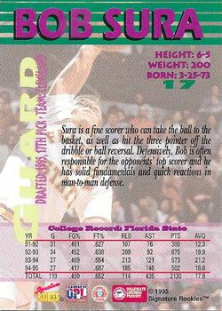 1995 Signature Rookies Autobilia - Autographs #17 Bob Sura Back