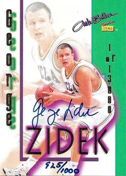 1995 Signature Rookies Autobilia - Autographs #22 George Zidek Front
