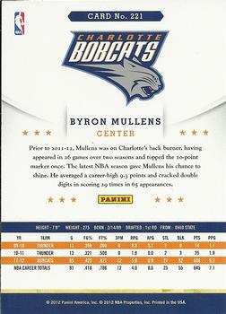 2012-13 Hoops #221 Byron Mullens Back