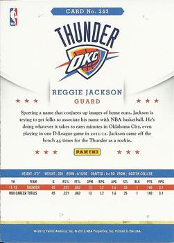 2012-13 Hoops #243 Reggie Jackson Back