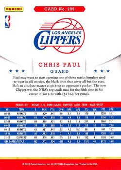 2012-13 Hoops #299 Chris Paul Back