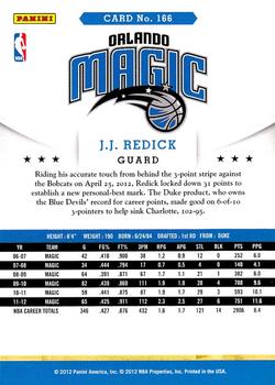 2012-13 Hoops #166 J.J. Redick Back