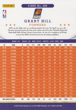 2012-13 Hoops #206 Grant Hill Back