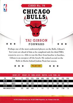 2012-13 Hoops #79 Taj Gibson Back