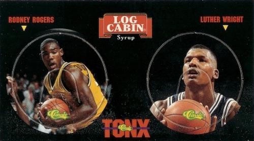 1994 Classic Log Cabin Tonx #P5-P6 Rodney Rogers / Luther Wright Front