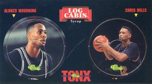 1994 Classic Log Cabin Tonx #P11-P12 Alonzo Mourning / Chris Mills Front