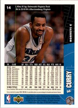 1996-97 Collector's Choice French #14 Dell Curry  Back