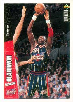 1996-97 Collector's Choice French #58 Hakeem Olajuwon  Front