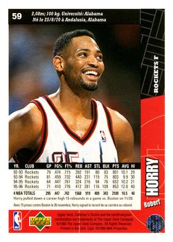 1996-97 Collector's Choice French #59 Robert Horry  Back