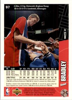 1996-97 Collector's Choice French #97 Shawn Bradley  Back