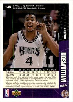 1996-97 Collector's Choice French #135 Corliss Williamson  Back