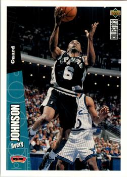1996-97 Collector's Choice French #138 Avery Johnson  Front