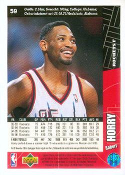 1996-97 Collector's Choice German #59 Robert Horry  Back