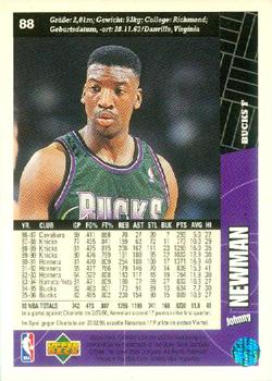 1996-97 Collector's Choice German #88 Johnny Newman  Back