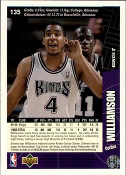 1996-97 Collector's Choice German #135 Corliss Williamson  Back
