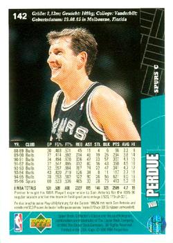 1996-97 Collector's Choice German #142 Will Perdue  Back