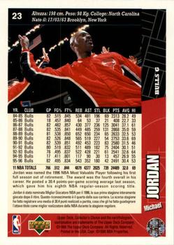 1996-97 Collector's Choice Italian #23 Michael Jordan  Back
