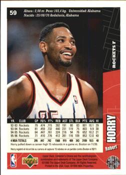 1996-97 Collector's Choice Spanish #59 Robert Horry  Back