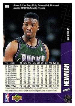 1996-97 Collector's Choice Spanish #88 Johnny Newman  Back