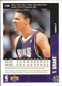 1996-97 Collector's Choice Spanish #134 Brian Grant  Back