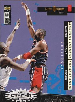 1996-97 Collector's Choice French - You Crash the Game Scoring #C10 Hakeem Olajuwon  Front