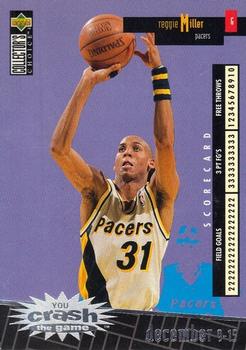 1996-97 Collector's Choice French - You Crash the Game Scoring #C11 Reggie Miller  Front