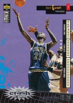 1996-97 Collector's Choice French - You Crash the Game Scoring #C16 Kevin Garnett  Front