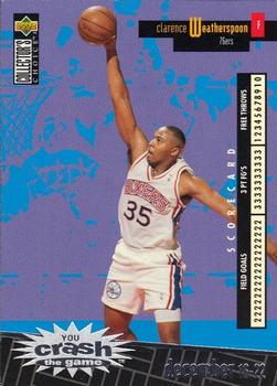 1996-97 Collector's Choice French - You Crash the Game Scoring #C20 Clarence Weatherspoon  Front