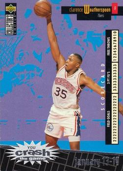 1996-97 Collector's Choice French - You Crash the Game Scoring #C20 Clarence Weatherspoon  Front