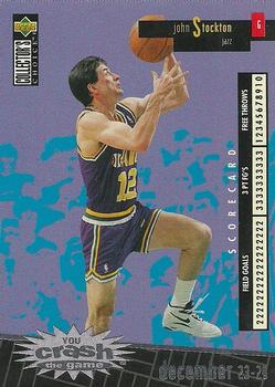 1996-97 Collector's Choice French - You Crash the Game Scoring #C27 John Stockton Front