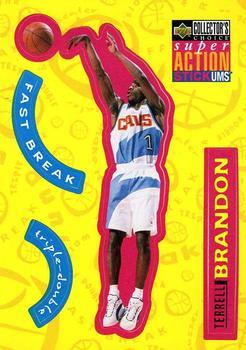 1996-97 Collector's Choice French - Super Action Stick 'Ums #S5 Terrell Brandon  Front