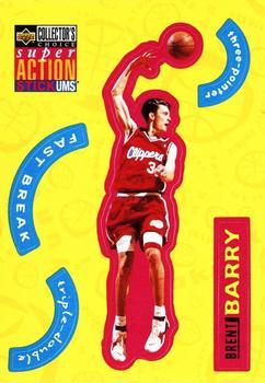 1996-97 Collector's Choice French - Super Action Stick 'Ums #S12 Brent Barry  Front