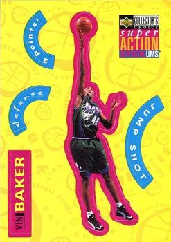 1996-97 Collector's Choice French - Super Action Stick 'Ums #S15 Vin Baker  Front
