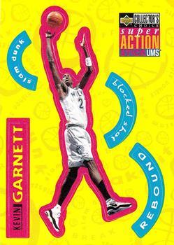 1996-97 Collector's Choice French - Super Action Stick 'Ums #S16 Kevin Garnett  Front