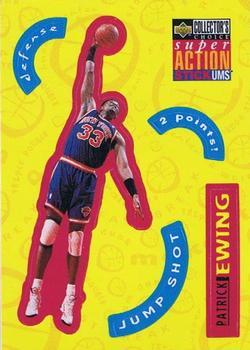 1996-97 Collector's Choice French - Super Action Stick 'Ums #S18 Patrick Ewing  Front