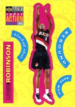 1996-97 Collector's Choice French - Super Action Stick 'Ums #S22 Clifford Robinson  Front