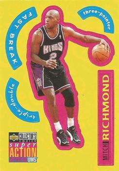 1996-97 Collector's Choice French - Super Action Stick 'Ums #S23 Mitch Richmond  Front