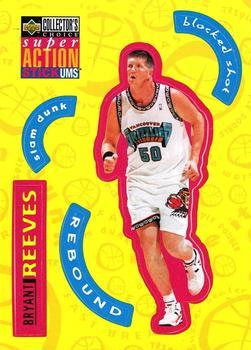 1996-97 Collector's Choice French - Super Action Stick 'Ums #S28 Bryant Reeves  Front