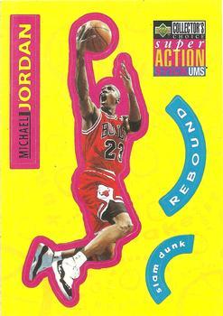 1996-97 Collector's Choice French - Super Action Stick 'Ums #S30 Michael Jordan  Front