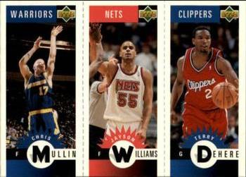 1996-97 Collector's Choice German - Mini-Cards Panels #M27 / M54 / M38 Chris Mullin / Jayson Williams / Terry Dehere Front