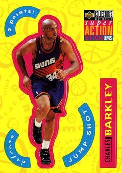 1996-97 Collector's Choice German - Super Action Stick 'Ums #S21 Charles Barkley  Front