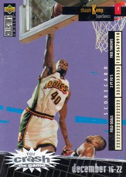 1996-97 Collector's Choice Italian - You Crash the Game Scoring #C25 Shawn Kemp  Front