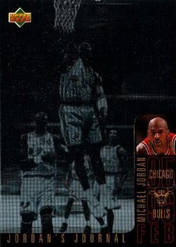 1996-97 Collector's Choice Italian - Jordan's Journal #J4 Michael Jordan Front