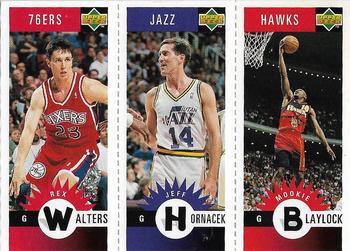 1996-97 Collector's Choice Italian - Mini-Cards Panels #M63 / M84 / M2 Rex Walters / Jeff Hornacek / Mookie Blaylock Front