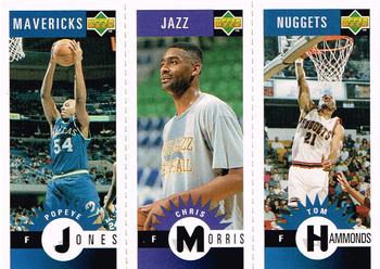 1996-97 Collector's Choice Italian - Mini-Cards Panels #M19 / M82 / M23 Tom Hammonds / Chris Morris / Popeye Jones  Front