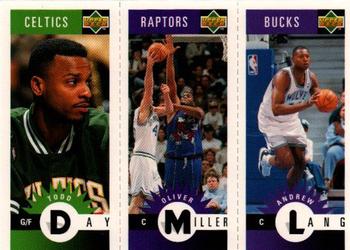 1996-97 Collector's Choice Italian - Mini-Cards Panels #M4 / M80 / M49 Todd Day / Oliver Miller / Andrew Lang Front