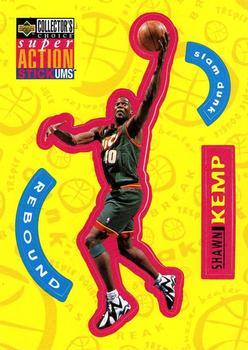 1996-97 Collector's Choice Italian - Super Action Stick 'Ums #S25 Shawn Kemp  Front